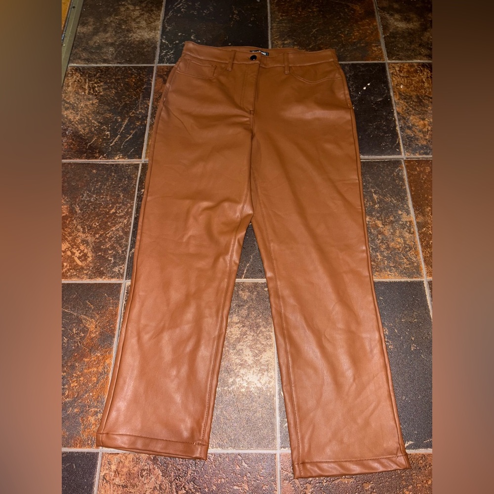 Reitmans | Brown Pleather Pants